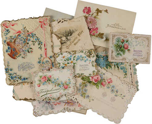 Рекламные вкладыши: Т-во Эйнем, Т-во Абрикосовых и неизвестных марок. 29 шт. [Нач. XX в.]